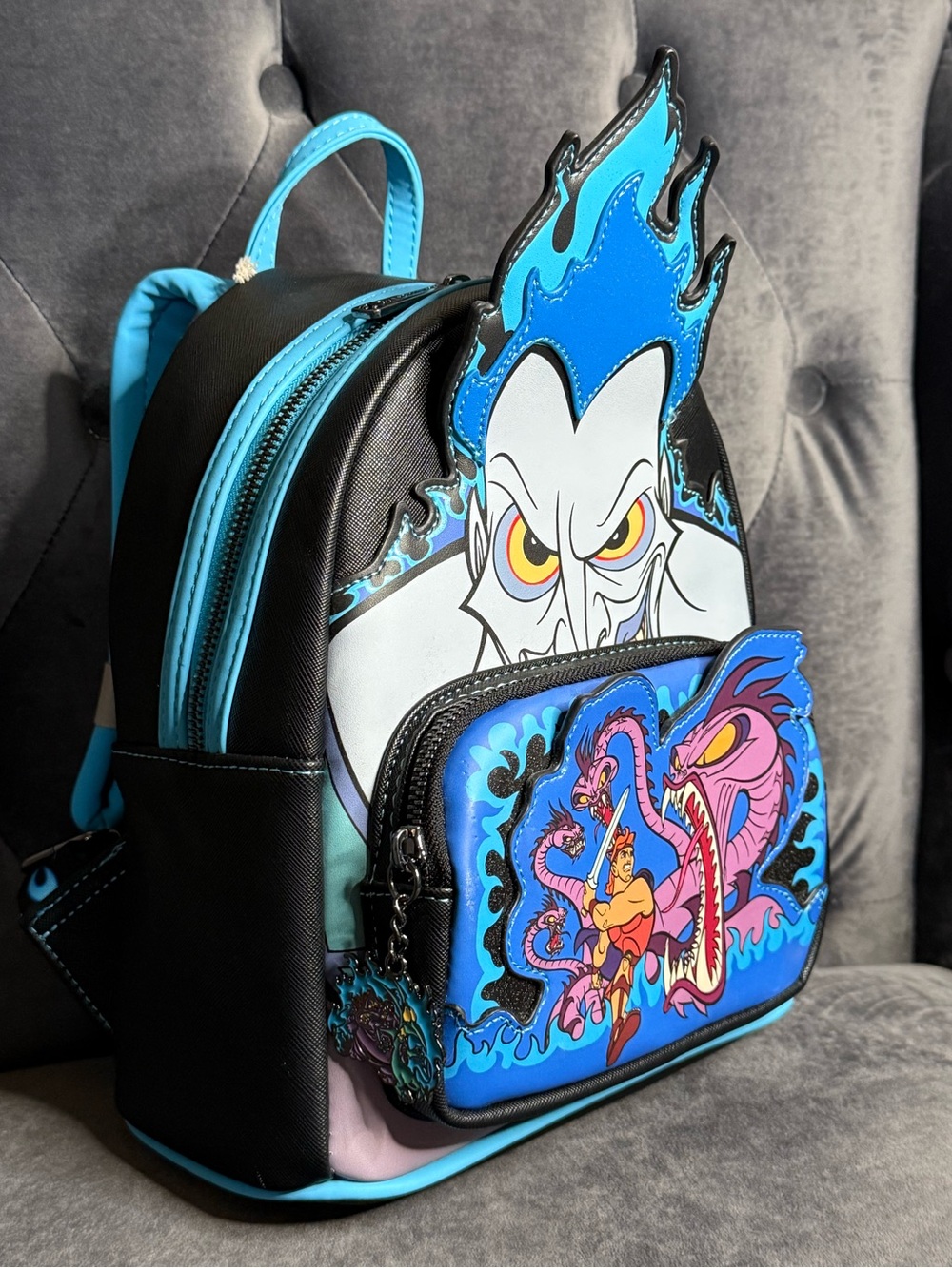 Loungefly Hades Flame Graphic Mini Backpack - Men Bags - Picture 12 of 16